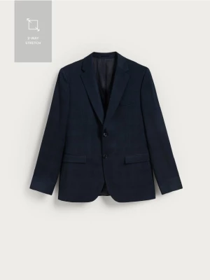 Obrázek produktu Reserved - Kostkovaný blejzr slim fit - tmavomodrá