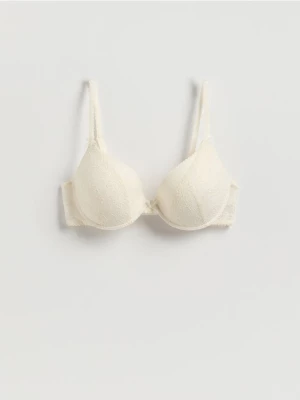 Obrázek produktu Reserved - Krajková push up podprsenka - krémová