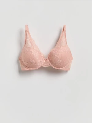 Obrázek produktu Reserved - Krajková push-up podprsenka - pudrově růžová