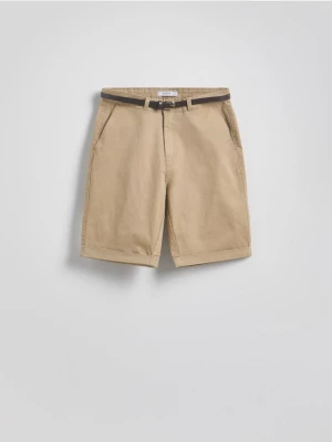 Obrázek produktu Reserved - Kraťasy chino s páskem - béžová