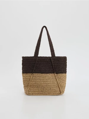 Obrázek produktu Reserved - Pletená handmade kabelka - vícebarevná