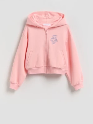 Obrázek produktu Reserved - Luźna bluza z kapturem - broskvová
