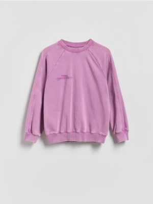 Obrázek produktu Reserved - Mikina oversized se sepraným efektem - fuchsiová
