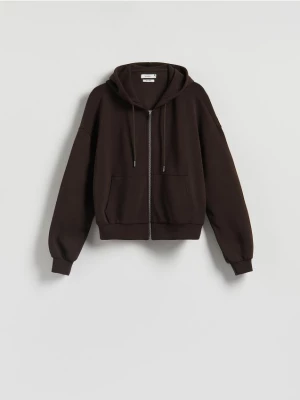 Obrázek produktu Reserved - Mikina oversized - tmavě hnědá