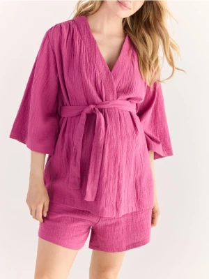 Obrázek produktu Reserved - Mušelínové kimono - pudrově růžová