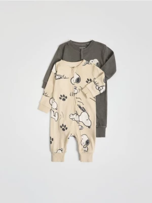 Obrázek produktu Reserved - Overálek Snoopy 2 pack - tmavě šedá