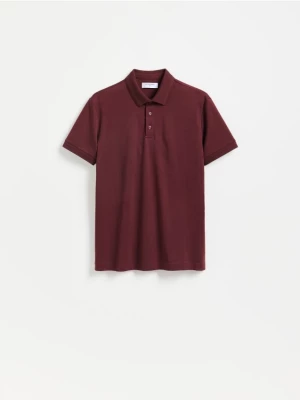 Obrázek produktu Reserved - Pima bavlněné polo slim - mahagonová