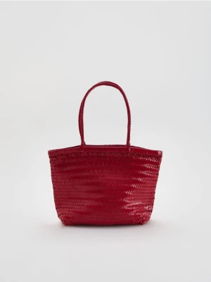 Obrázek produktu Reserved - Pletená handmade kabelka - červená