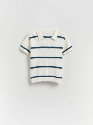 Obrázek produktu Reserved - Pruhované polo - krémová