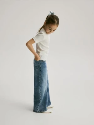 Obrázek produktu Reserved - Pružné džíny wide leg - modrá
