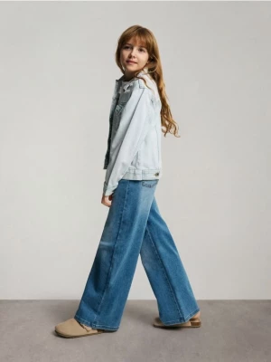 Obrázek produktu Reserved - Pružné džíny wide leg - modrá