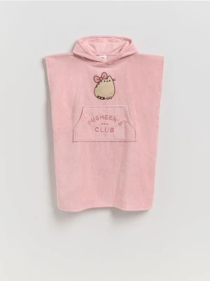 Obrázek produktu Reserved - Ručník s kapucí Pusheen - pudrově růžová