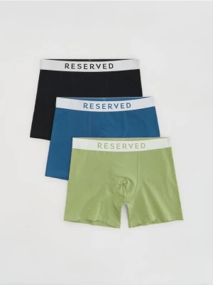 Obrázek produktu Reserved - Sada 3 boxerek long - světle zelená