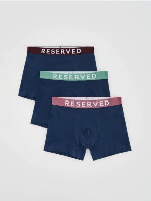 Obrázek produktu Reserved - Sada 3 boxerek long - tmavomodrá