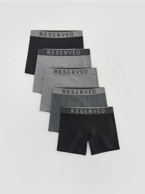 Obrázek produktu Reserved - Sada 5 boxerek long - tmavě šedá