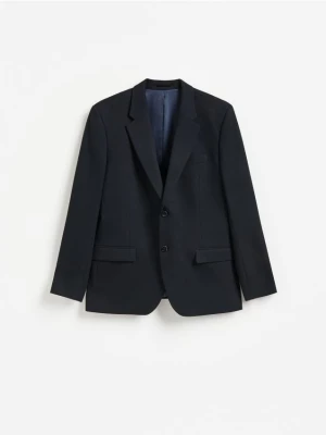 Obrázek produktu Reserved - Sako slim fit s viskózou - tmavomodrá