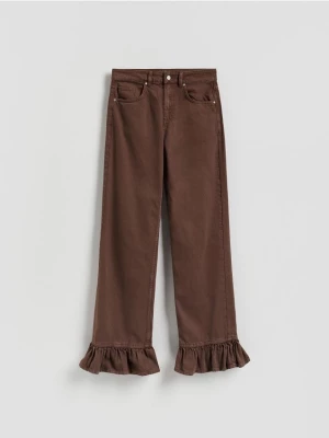 Obrázek produktu Reserved - Široké džíny s volánky - dark grey jeans