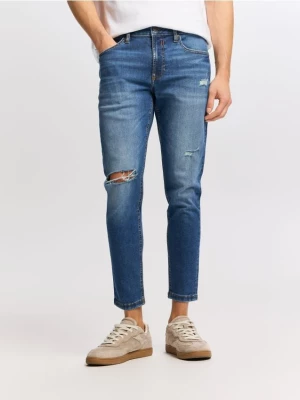 Obrázek produktu Reserved - Skinny džíny s oděrkami - modrá