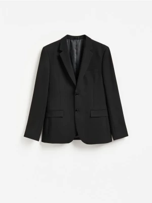 Obrázek produktu Reserved - Slim fit sako s příměsí viskózy - černý