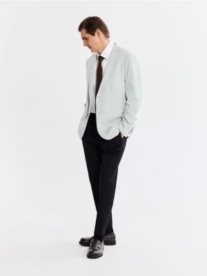 Obrázek produktu Reserved - Slim fit sako s viskózou - bledá zelená