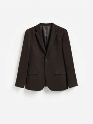 Obrázek produktu Reserved - Slim fit sako s viskózou - tmavě hnědá