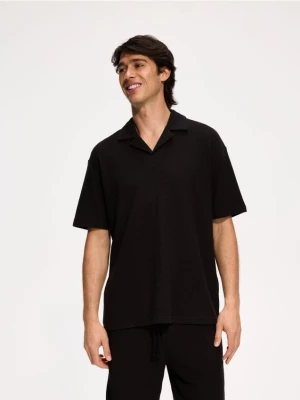 Obrázek produktu Reserved - Strukturální polo comfort fit - černý