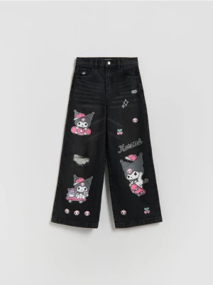 Obrázek produktu Reserved - Super wide leg džíny Kuromi - šedá