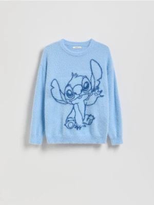 Obrázek produktu Reserved - Svetr Lilo & Stitch s viskózou - bleděmodrá