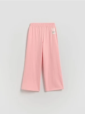 Obrázek produktu Reserved - Tepláky wide leg - broskvová