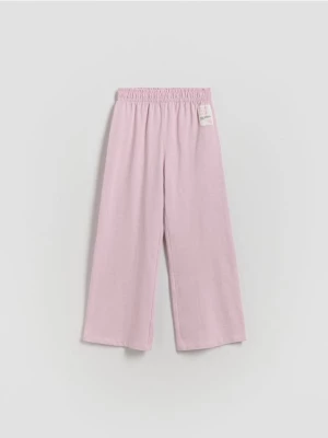 Obrázek produktu Reserved - Tepláky wide leg - orchidejová