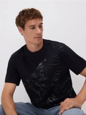 Obrázek produktu Reserved - Tričko comfort s potiskem - černý