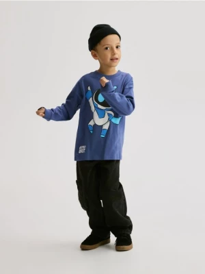 Obrázek produktu Reserved - Tričko s dlouhým rukávem Astro Bot - tmavomodrá