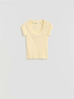 Obrázek produktu Reserved - Tričko slim fit - světle žlutá