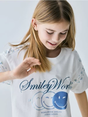 Obrázek produktu Reserved - Tričko SmileyWorld® - krémová