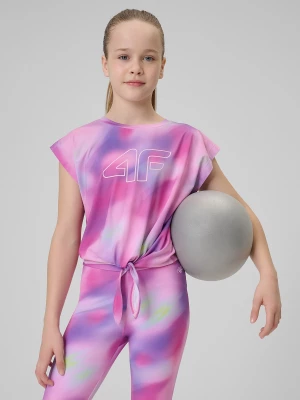 Obrázek produktu Rychleschnoucí sportovní crop-top dívčí - multicolor 4F