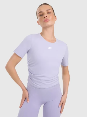 Obrázek produktu Rychleschnoucí top na jógu a pilates dámský - fialový 4F