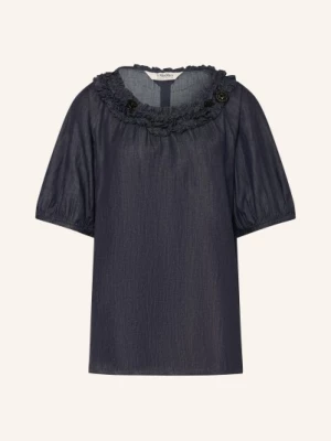 Obrázek produktu S Max Mara Blůza Catia V Džínovém Vzhledu S Ozdobnými Kamínky tmavě modrá