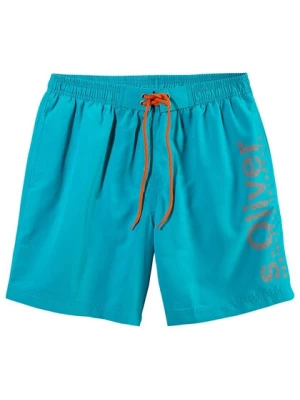 Obrázek produktu s.Oliver Plavecké šortky  aqua modrá / oranžová