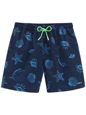 Obrázek produktu s.Oliver Plavecké šortky  marine modrá / světlemodrá