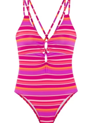 Obrázek produktu s.Oliver Plavky  oranžová / pink / fuchsiová / tmavě růžová