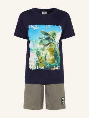 Obrázek produktu S.Oliver Red Pyžamo Typu Shorty tmavě modrá / khaki / zelená