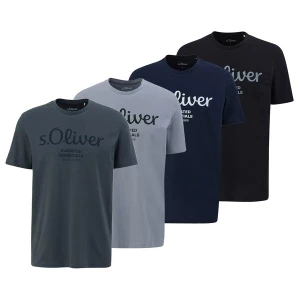 Obrázek produktu s.Oliver Tričko  tmavě modrá / antracitová / světle šedá / bílá