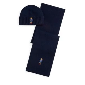 Obrázek produktu Sada čepice a šál Polo Ralph Lauren 449P02050002 Tmavomodrá