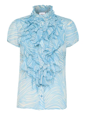 Obrázek produktu SAINT TROPEZ Tričko 'Lilja'  aqua modrá / bílá