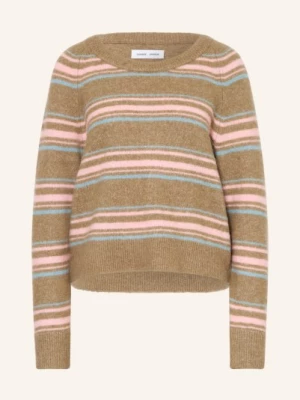 Obrázek produktu Samsøe Samsøe Svetr Nor O-N Short S Alpakou velbloudí / růžová / tmavě modrá