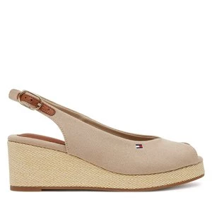 Obrázek produktu Sandály Tommy Hilfiger Flag Mid Wedge Espad Slingback FW0FW08595 Béžová