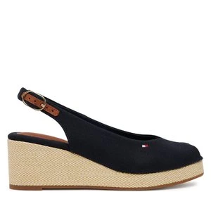 Obrázek produktu Sandály Tommy Hilfiger Flag Mid Wedge Espad Slingback FW0FW08595 Tmavomodrá
