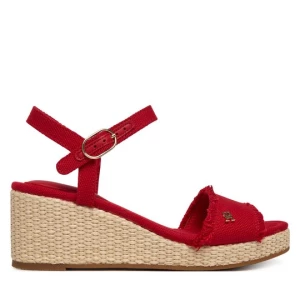 Obrázek produktu Sandály Tommy Hilfiger Mid Woven Wedge Espad Fringe FW0FW09470 Červená