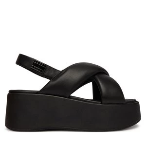 Obrázek produktu Sandály Tommy Jeans Padded Strap Wedge Sandals EN0EN02946 Černá