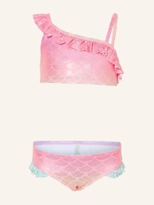 Obrázek produktu Sanetta Bikiny S Podprsenkou A Uv Ochranou 50+ neonově růžová / tmavě oranžová / mátová